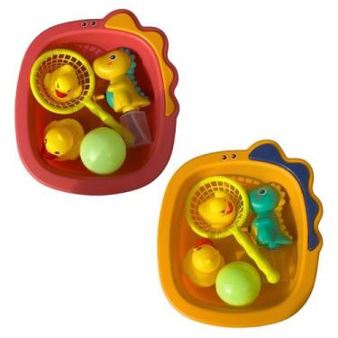 Imagem de 2 Kit Brinquedo de banho para bebê infantil bichinhos coloridos intera