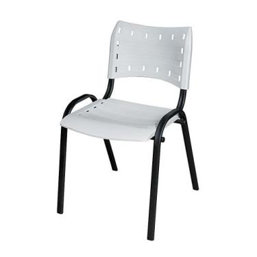 Imagem de Kit com 4 Cadeiras Iso Fixa Plástico Polipropileno Empilhável Igreja E