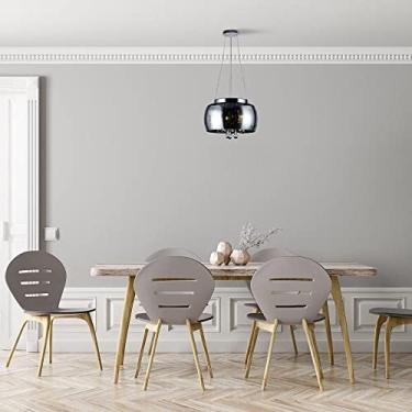 Imagem de PENDENTE/PLAFON DE CRISTAL TASCHIBRA COLISEU 300 FUMÊ 3XG9