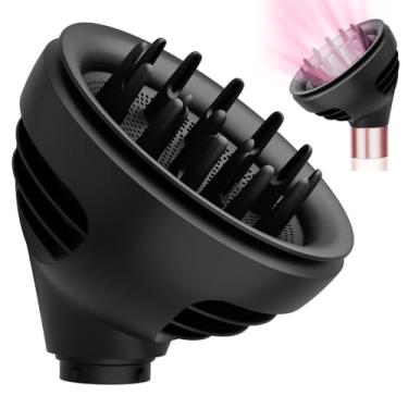 Imagem de PUREGUST Difusor Wave Curl Compatível com Dyson Airwrap Com Modos Dome e Diffuse para HS01 HS05, Acessório para Definir Cachos e Controlar Ondulações