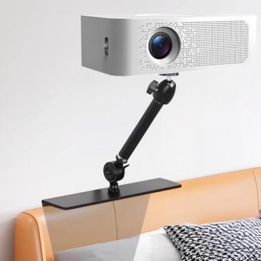 Imagem de Suporte para projetor My DIMELIFE Bed Sofa - Suporte de projetor ajustável em ângulo, instalação invisível na cama ou sofá, compatível com 99% projetores, XGIMI, Nebula, Epson e mais (comprimento fixo