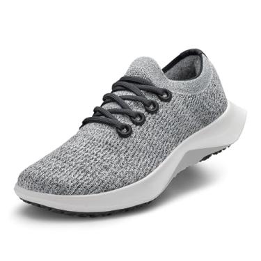 Imagem de Allbirds Tênis feminino Tree Dasher 2, Active Running & Walking, Nevasca, preto natural (sola de nevasca), 37