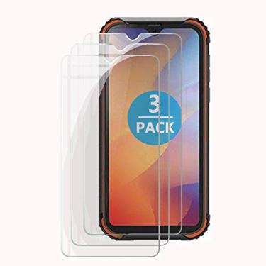 Imagem de HHUAN [Pacote com 3] Protetor de tela Blackview BV5900, protetor de tela de vidro temperado antiarranhões de dureza 9, película protetora de vidro temperado sem bolhas para Blackview BV5900 (5,7