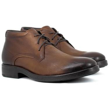 Imagem de Bota Masculina Democrata Casual Garage Dust Couro Cano Baixo Confortáv