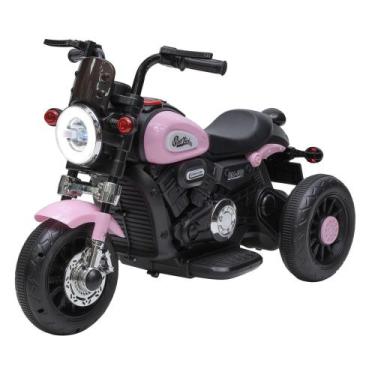 Imagem de Mini Moto Chopper Elétrica 6V Vermelha Branca ou Rosa Zippy - Zippy To