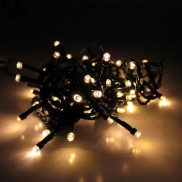 Imagem de Pisca pisca de led 50 lâmpadas 5 metros fio verde - bazar do saara, BR