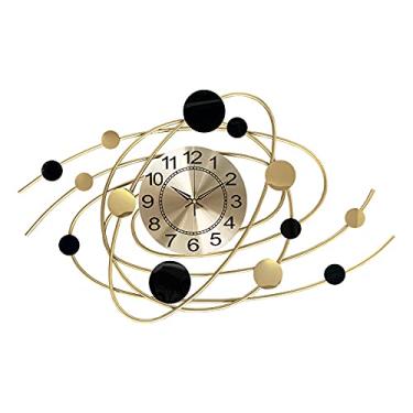 Imagem de Relógio de parede simples para sala de estar em casa, sala de jantar, pendurar na parede, personalidade, criativo, moda, decoração, relógio de parede decorativo