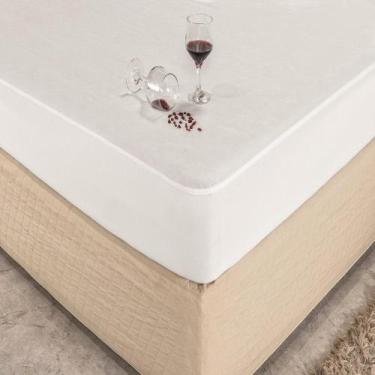 Imagem de Protetor Colchão Casal Impermeável Branco - Mr enxovais