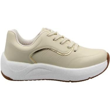 Imagem de Tênis Casual Beira Rio Acolchoado Solado Elevado Napa Turim Feminino, 