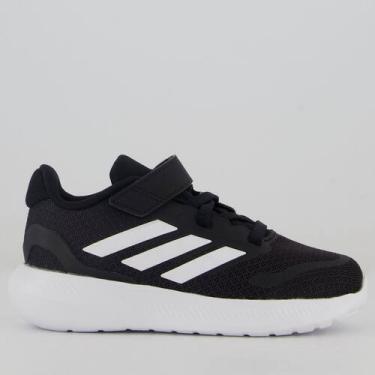 Imagem de Tênis Adidas Runfalcon 5 EL Kids Preto e Branco, 22