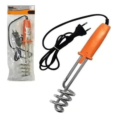 Imagem de Aquecedor Água Ebulidor Elétrico Portátil 1000w Cor Laranja - Bestfer