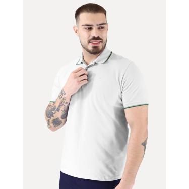 Imagem de Polo Ellus Masculina Piquet Classic Easa Friso Green Cinza-Masculino