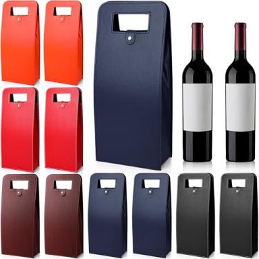 Imagem de FillTouch 10 peças, sacola dupla de vinho, bolsa de couro para vinho, garrafa dupla, champanhe, garrafa de cerveja, sacolas de presente, bolsa de vinho, suporte para degustação de vinhos, festa