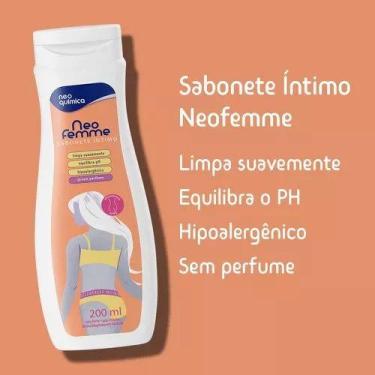 Imagem de Sabonete Íntimo Neofemme Neutro 200ml Higiene, Frescor e Proteção Diár