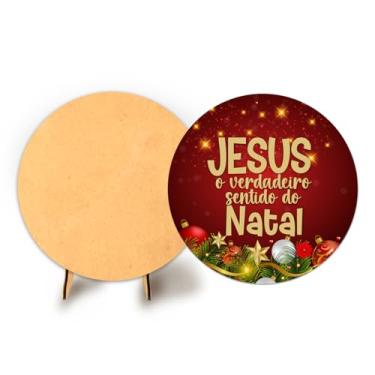 Imagem de Painel Redondo Com Elastico 50cm Flores + Suporte MDF (NAT132)