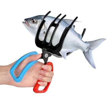 Imagem de Alicate de pesca de metal, 21 x 11 cm, suporte ergonômico para controle de peixe, pegador de corpo de pesca, garra de mão, garra de peixe, acessórios de pesca para pegar peixes