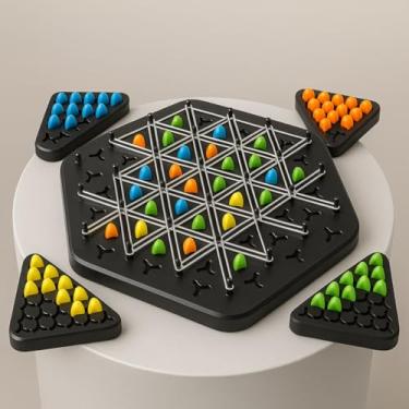 Imagem de Jogos de Tabuleiro Estratégicos dos Triângulos| Desenvolve Raciocínio Lógico e Educativo | Ideal para Família Amigos e Crianças a partir de 5 anos (Modelo 1)