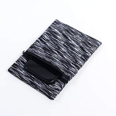 Imagem de Braçadeira de corrida esportiva, braçadeira de celular suporte de braço de exercício para corrida, bolsa esportiva multiuso fitness academia exercícios braçadeira de telefone manga - (preto) 5
