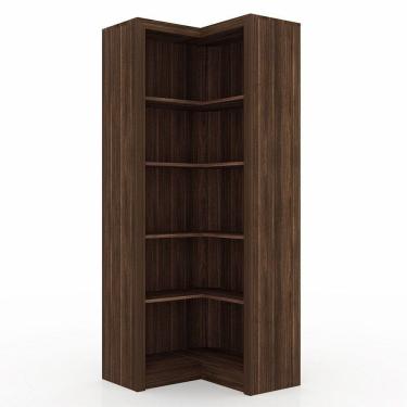 Imagem de Armário de Canto Me4132 para Escritório Nogal Tecno Mobili