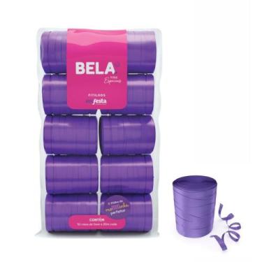 Imagem de Fitilho Decorativo 5MM X 50M Violeta - Pacote com 10 Unidades - Emfest