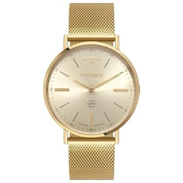 Imagem de Relógio Technos Masculino Slim Dourado - 2025LUM/1X-Masculino