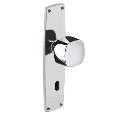 Imagem de Fechadura Interna Espelho 55cm Polido Classic Aliança - Aliança Metalú