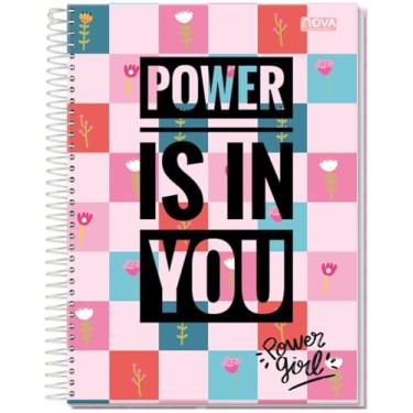 Imagem de CADERNO UNIVERSITÁRIO C/D ESPIRAL 10 MATÉRIAS 200 FLS POWER GIRL