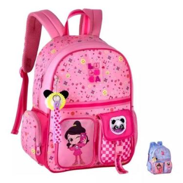 Imagem de Mochila Costas Luluca Youtuber Oficial Escolar Infantil Feminina Clio 
