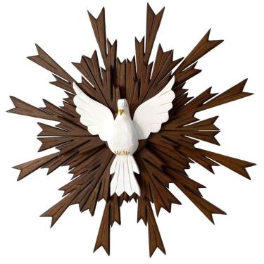 Imagem de Divino Espirito Santo Resplendor Artesanal Natural Grande