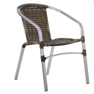 Imagem de Kit 4 Cadeiras E Mesa Tampo 2 Espreguiçadeiras E Mesa Cappuccino