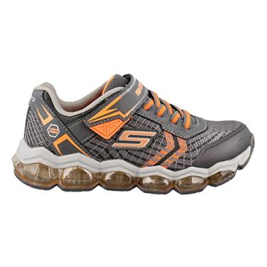 Imagem de Skechers Tênis unissex infantil Turbo-Flash, Carvão/Laranja, 10.5 Medium US Little Kid