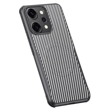 Imagem de Capa magnética cinza, X9, FWYANZH para Oppo Find X9/X9pro, capa de telefone fina de textura de fibra de carbono minimalista capa de proteção contra quedas
