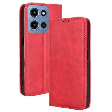 Imagem de Futanwei Capa carteira para Motorola Moto G Play 2026 | Capa para celular Motorola Moto G 2026, [3 compartimentos para cartão de crédito embutidos] [Fecho magnético oculto] Capas carteira de couro PU