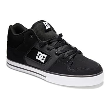 Imagem de DC Tênis de skate masculino Pure Mid casual, Preto/branco, 9.5