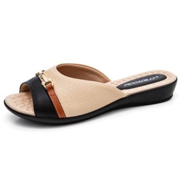 Imagem de Tamanco Feminino Anabela Baixo Conforto Leve Piccadilly