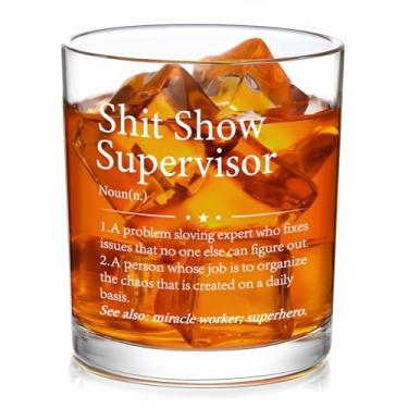 Imagem de Slugeren Presentes de chefe para homens, copo de uísque supervisor 283 g, presentes de aniversário de Natal para o chefe de dia do chefe para ele, supervisor, presente engraçado de agradecimento de