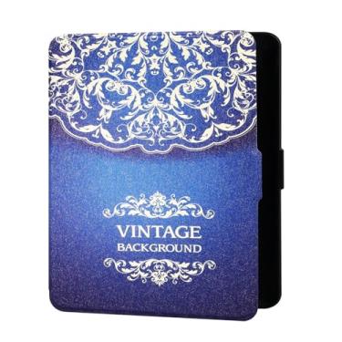 Imagem de Akacy Capa protetora de couro PU para Kindle Paperwhite 6.0 polegadas 11ª geração lançada em 2022/2024 (Modelo: C2V2L3/RS23CV) padrão pintado (19)