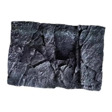 Imagem de Baoblaze Fundo 3D de para aquário, fundo para aquário de peixes, cenário de terrário rochoso simulado para tartaruga, cobra, lagartixa e cágado, Style C