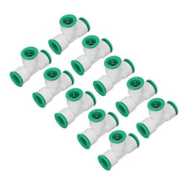Imagem de AUNMAS Encaixes de Acoplamento de Mangueira de água Conjunta do Conector PPR Tee, 3 Vias de Conexão Rápida, Redutor de Junta de Tubo de Pressão, Splicer Farpado para irrigação. Aquário de (20mm)
