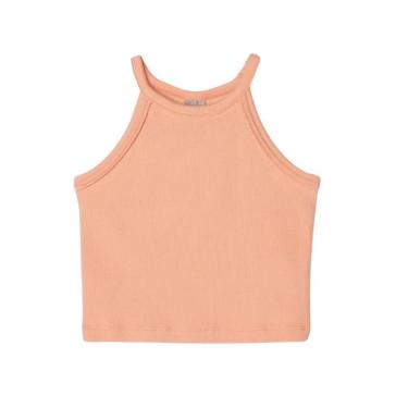 Imagem de Regata Hering Básica Infantil Menina em Ribana Laranja-Feminino