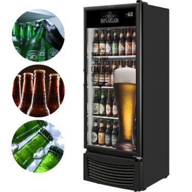 Imagem de Cervejeira Vertical Frost Free 402 Litros Porta de Vidro Adesivada VCFC402V Fricon