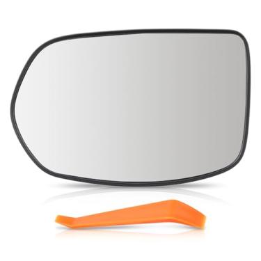 Imagem de AUTOKAY Vidro de substituição do espelho do lado esquerdo do motorista compatível com Honda CR-V CRV 2012-2016, HR-V HRV 2016-2018, espelho retrovisor do lado do motorista não aquecido com visão clara