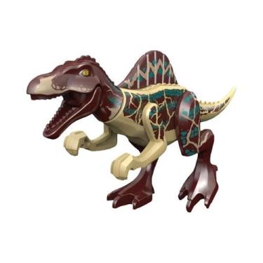 Imagem de Blocos De Montar De Dinossauros Jurássicos: Velociraptor, Triceratops,