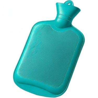 Imagem de Bolsa Térmica de Borracha para Água Quente e Fria, Multicolorida, com Tampa de Rosca, para Alívio de Dores e Compressas - 2 LITROS. (Verde)