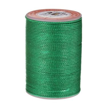 Imagem de Fio encerado de costura de couro premium, cordão de costura de cera 1260D, cordão de cera de poliéster de 55 m para artesanato em couro, encadernação de livros, pulseiras trançadas