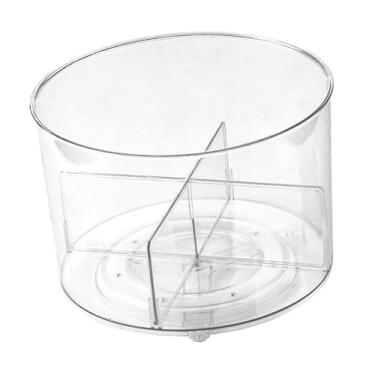 Imagem de Fenteer Aquário para peixe betta, aquário para tartaruga, expositor de mesa para animais aquáticos/terrestres, área de eclosão, recinto para tartaruga, com Partições