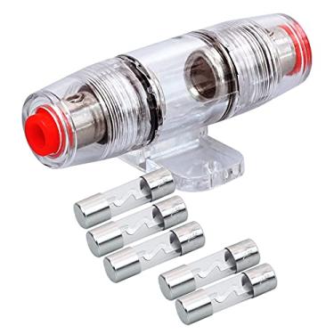 Imagem de Conext Link FHZ1U-5 1 peça 4 8 AWG AGU suporte de fusível com 5 peças Fusíveis Zinco Die fundido Níquel banhadoConext Link 10 Amp FHZ1U10-5