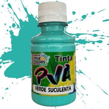 Imagem de Tinta Pva Fosca GII 100ml True Colors - Cores Frias, SUCULENTA - 6124