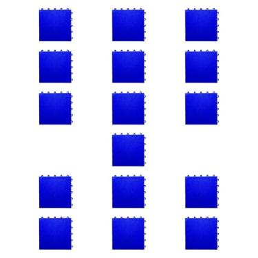 Imagem de menolana 16x telhas de piso interligadas esteiras de ginástica acessórios equipamentos quebra-cabeça esteiras de exercício para ginásio ao ar livre, Azul