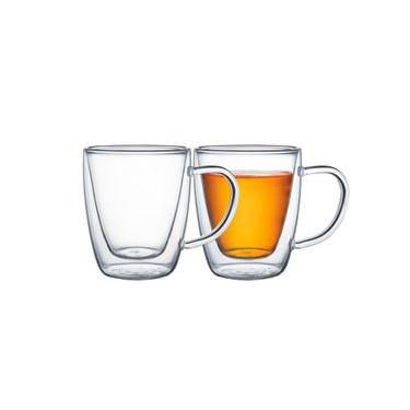 Imagem de Conjunto de Xícaras Tramontina para Café e Chá Vidro Duplo com Alças 2 Peças